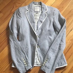 Blue pinstripe Espirit blazer in size 0